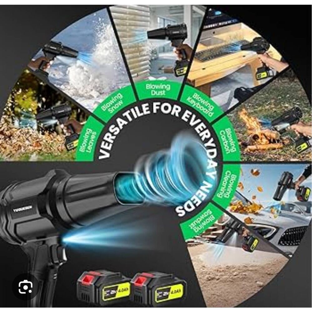 YUQUESEN Cordless Lightweight Handheld Leaf Blower